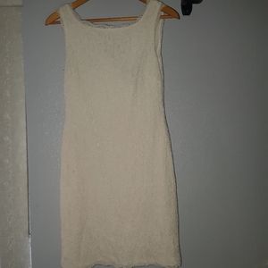 White lace dress